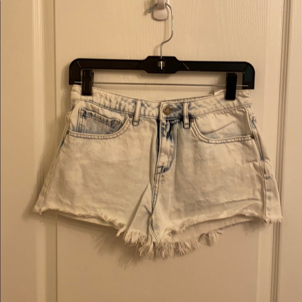 William Rast Acid Wash Jean Shorts